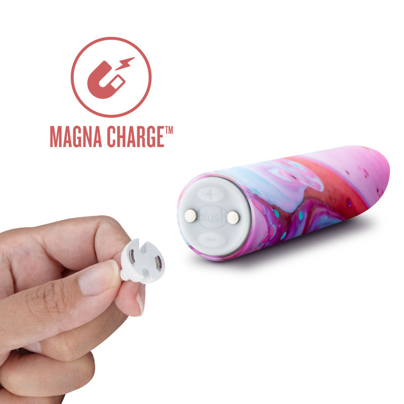 Limited Addiction Fascinate Power Vibe Peach 10.2 Cm Usb Rechargeable Bullet