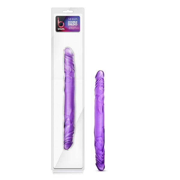 B Yours 14'' Double Dildo Purple 35.5 Cm Double Dong