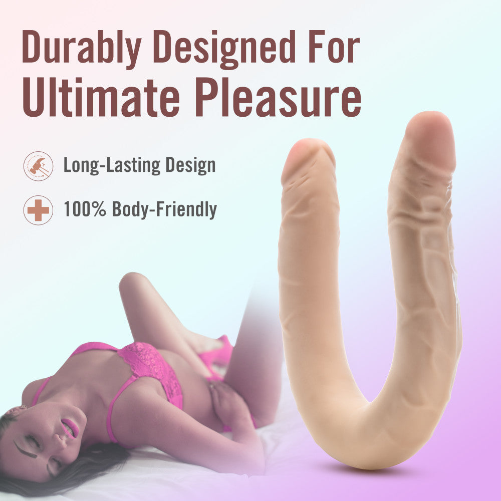 Dr. Skin Plus 16.5'' Posable Double Dong Flesh 42 Cm Double Dong