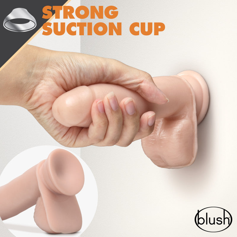 Dr. Skin Glide 7 Inch Self Lubricating Dildo Flesh 17.8 Cm Dong