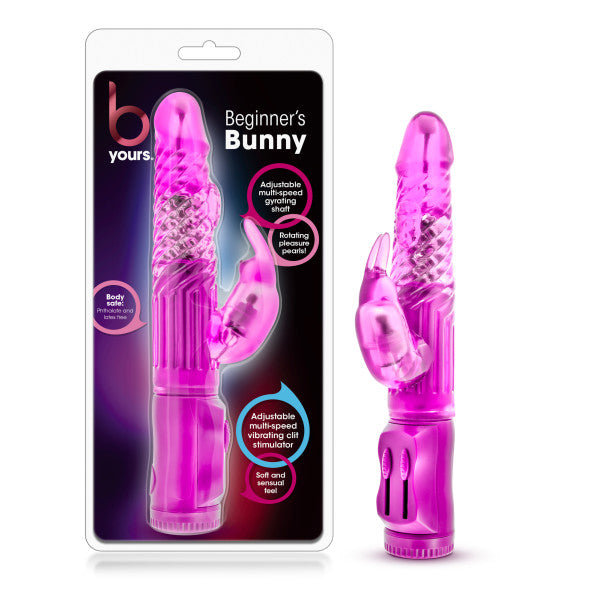 B Yours Beginner's Bunny Pink 22.2 Cm (8.75'') Rabbit Vibrator