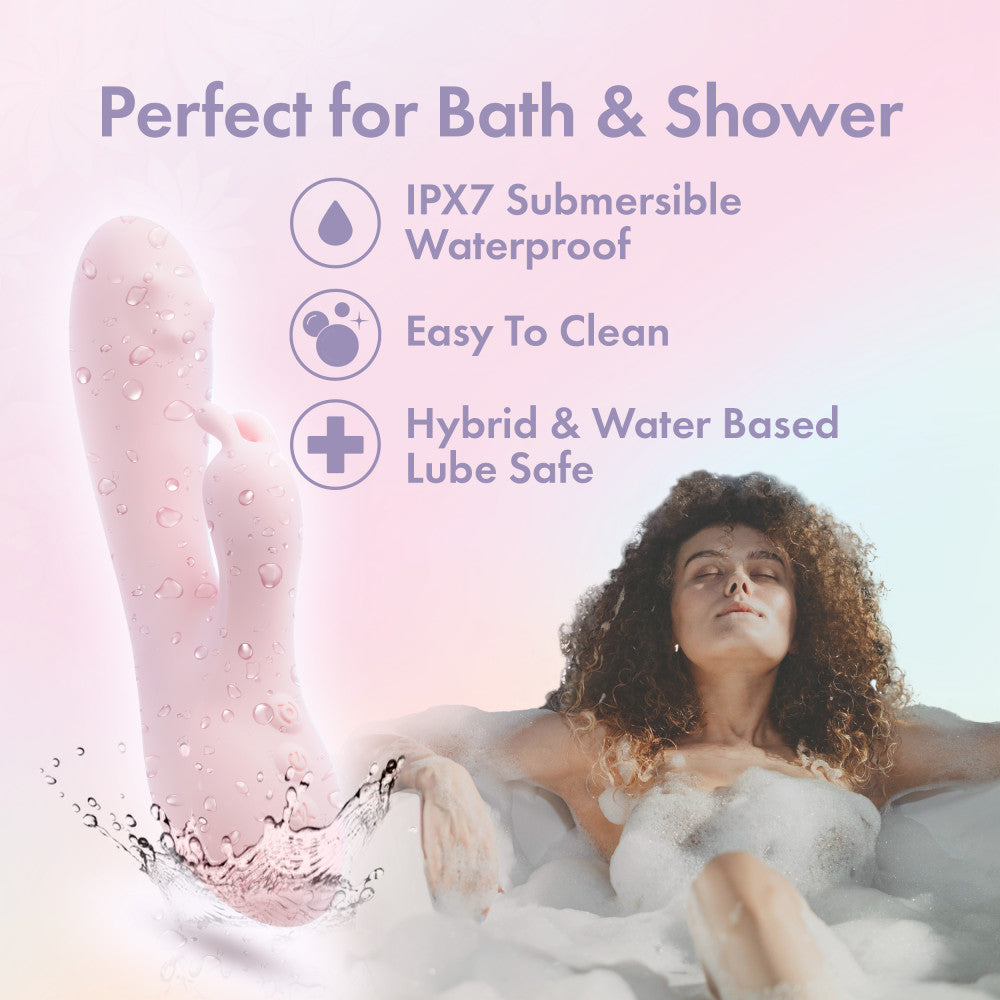 Play With Me Fairy Flutter Pink 19.7 Cm Usb Rechargeable Rabbit Vibrator
