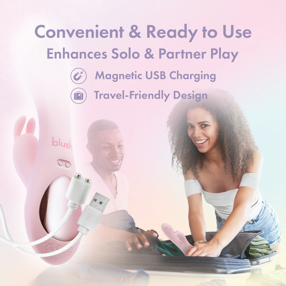 Play With Me Fairy Flutter Pink 19.7 Cm Usb Rechargeable Rabbit Vibrator