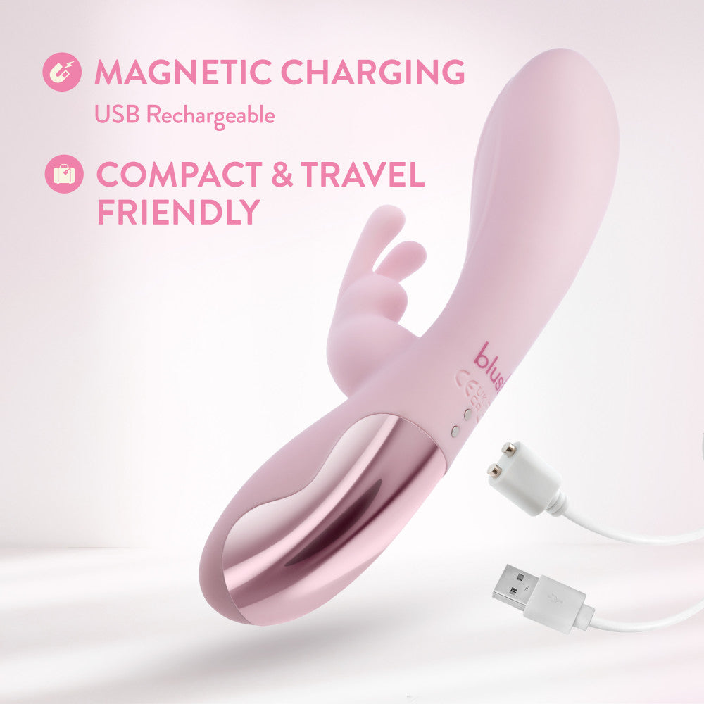 Blush Morgan Pink 19.7 Cm Usb Rechargeable Rabbit Vibrator