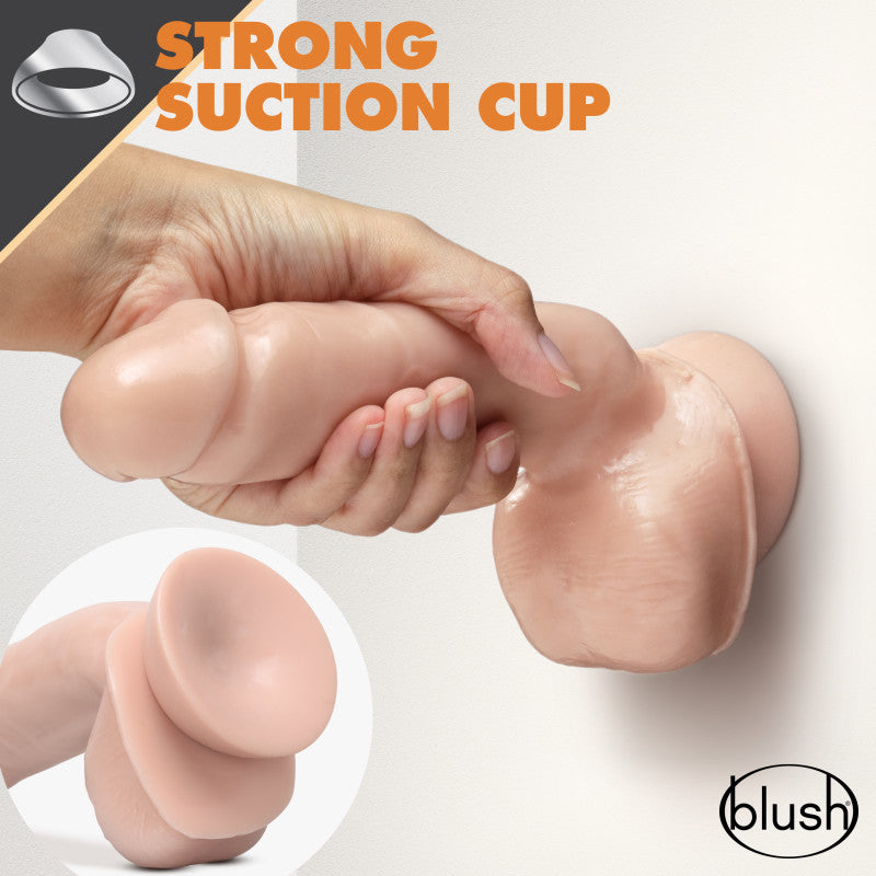 Dr. Skin Glide 8.5 Inch Self Lubricating Dildo Flesh 21.6 Cm Dong