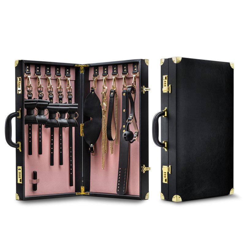 Temptasia Safe Word Bondage Kit With Suitcase 9 Piece Bondage Set