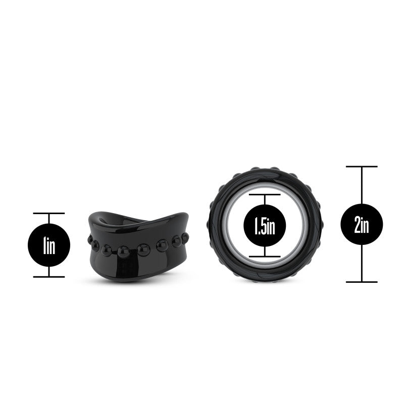 Stay Hard Beef Ball Stretcher Black 3.8 Cm Ball Stretcher Ring