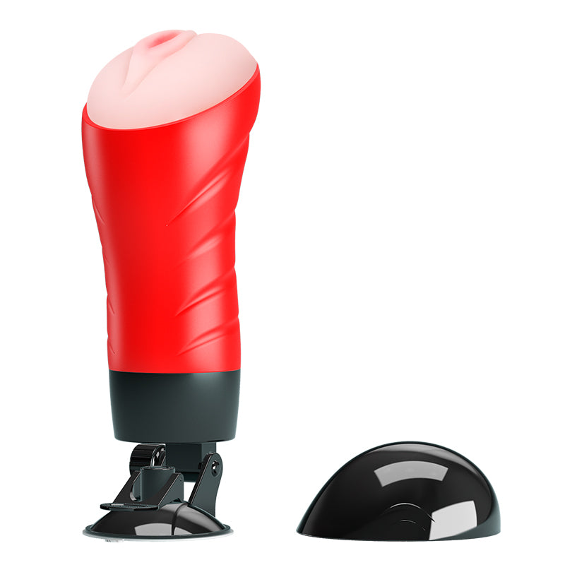 Crazy Bull Delia Vibrating Stroker Flesh Vibrating Vagina Stroker With Suction Base
