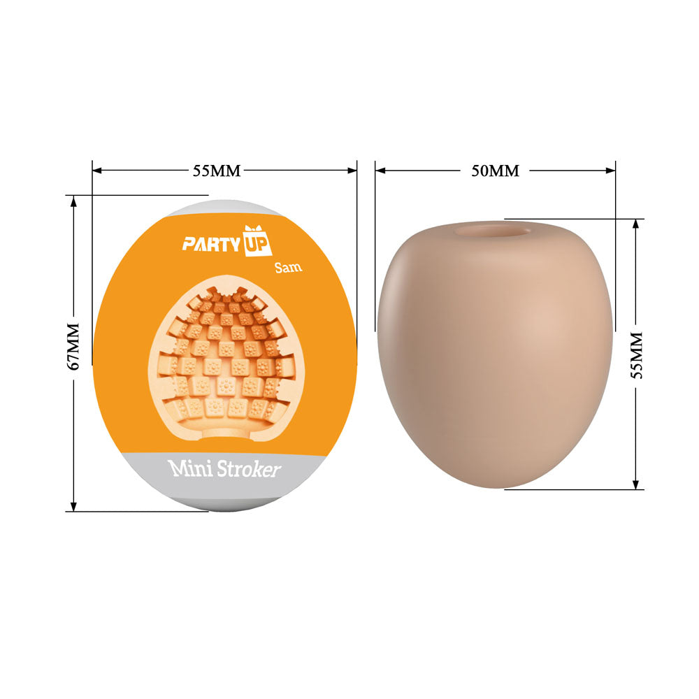 Party Up Sam Mini Stroker Flesh Mini Stroker
