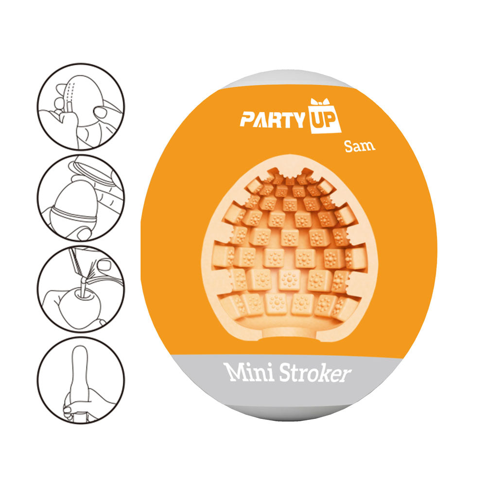 Party Up Sam Mini Stroker Flesh Mini Stroker