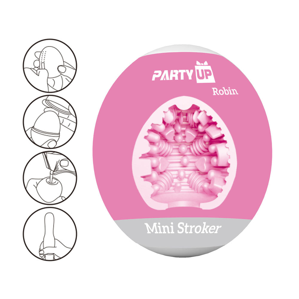 Party Up Robin Mini Stroker Pink Mini Stroker