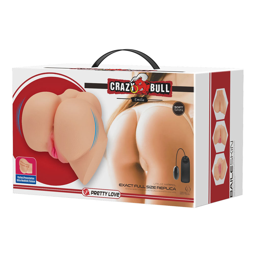 Crazy Bull Emilia Vibrating Torso Flesh Vibrating Torso Masturbator