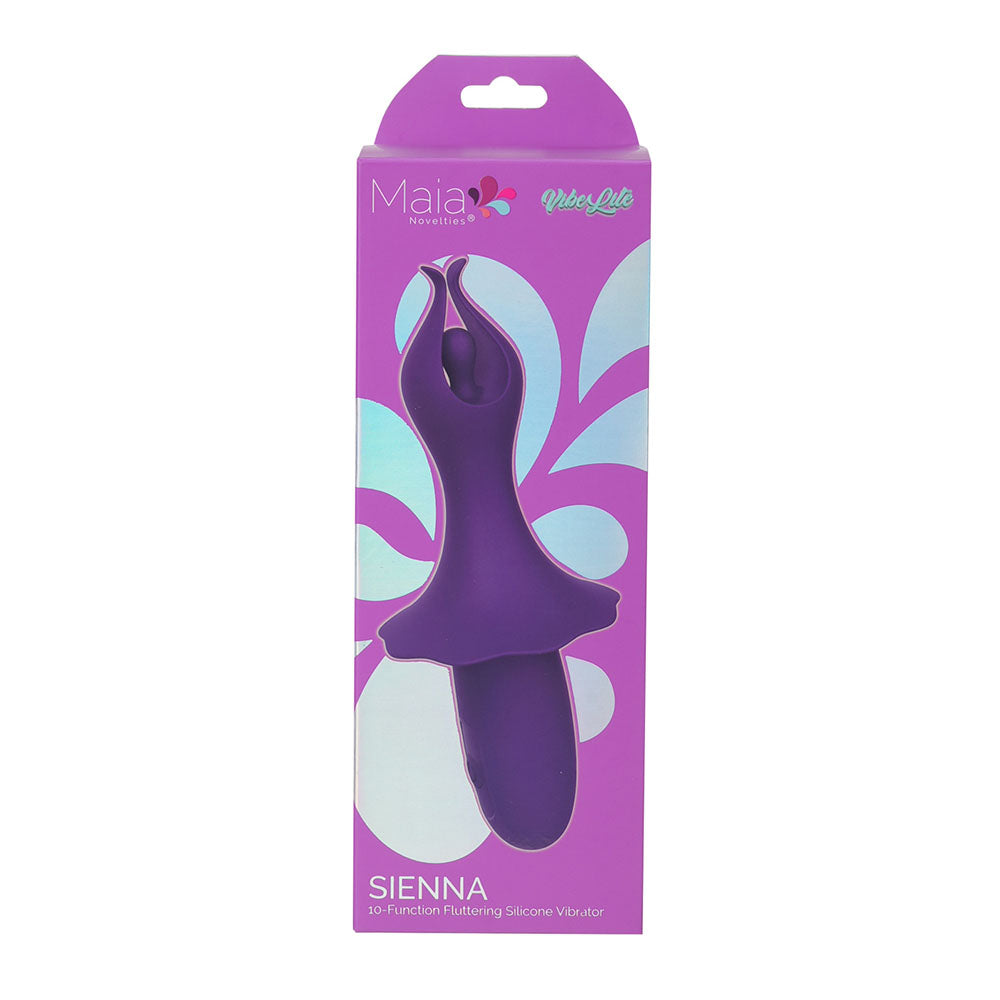 Maia Sienna Purple Purple 15.2 Cm Usb Rechargeable Fluttering Bullet