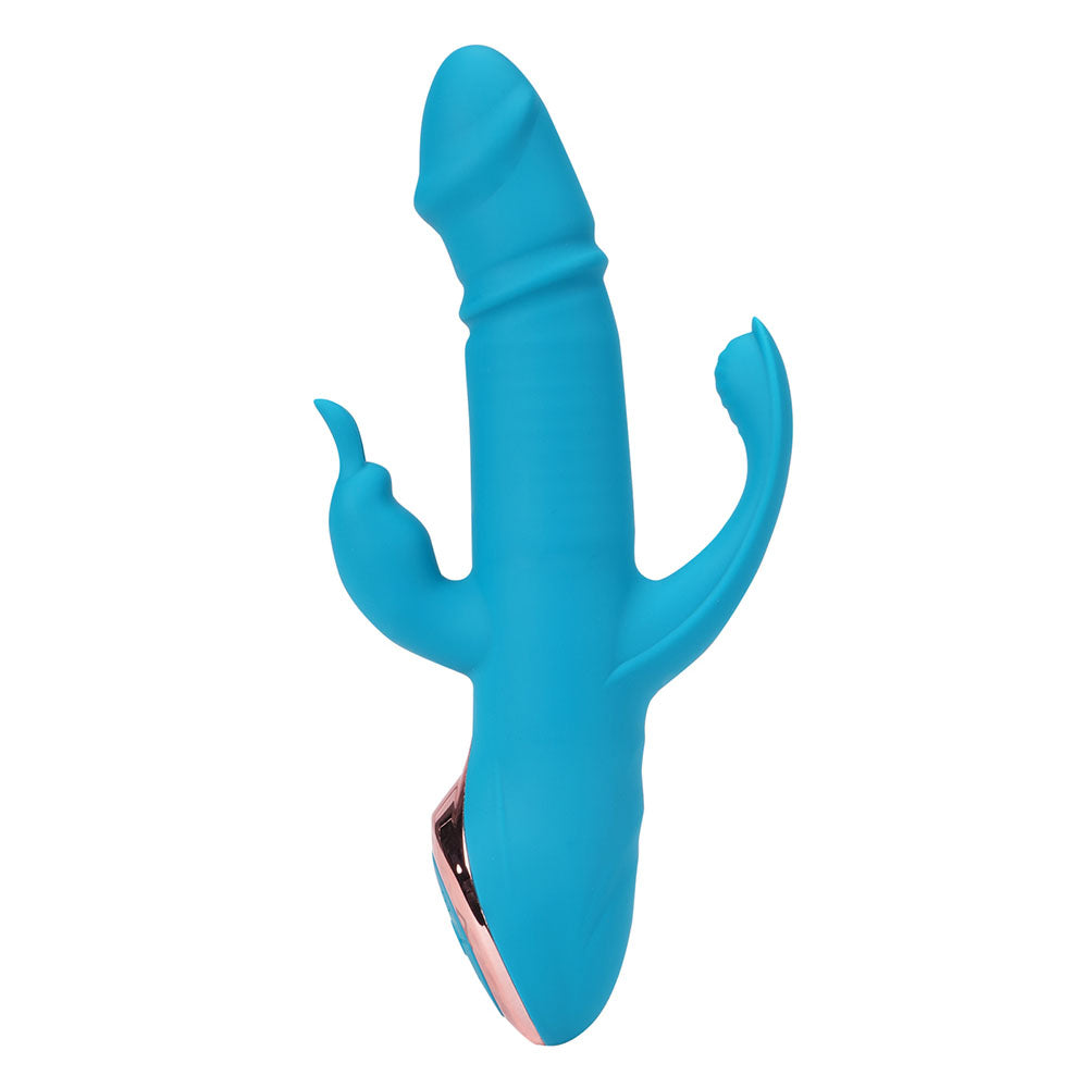 Maia Kennedi Blue 23.5 Cm Usb Rechargeable Triple Stimulating Vibrator