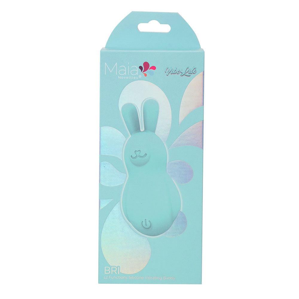 Maia Bri Teal Teal 9 Cm Usb Rechargeable Vibrating Bunny Bullet