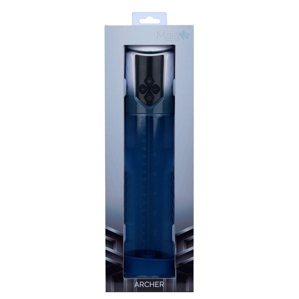 Maia Archer Blue Usb Rechargeable Automatic Penis Pump