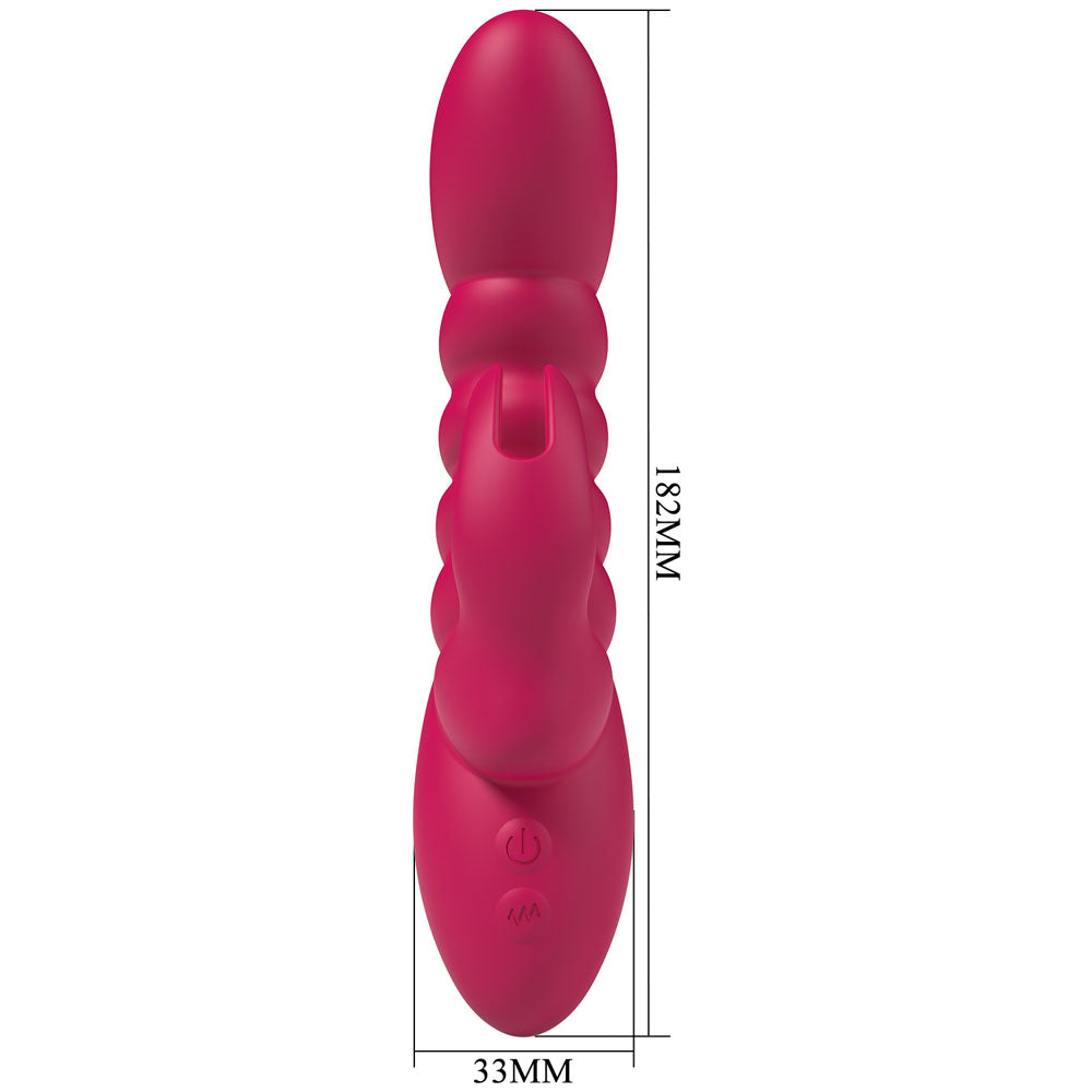 Party Up Brynlyn Pink Pink 18.2 Cm Usb Rechargeable Rabbit Vibrator