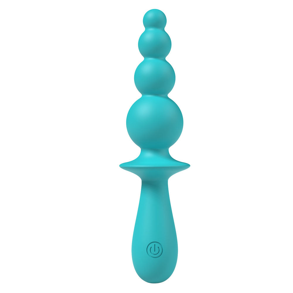 Party Up Evajane Teal Teal 17.1 Cm Usb Rechargeable Beaded Vibrator
