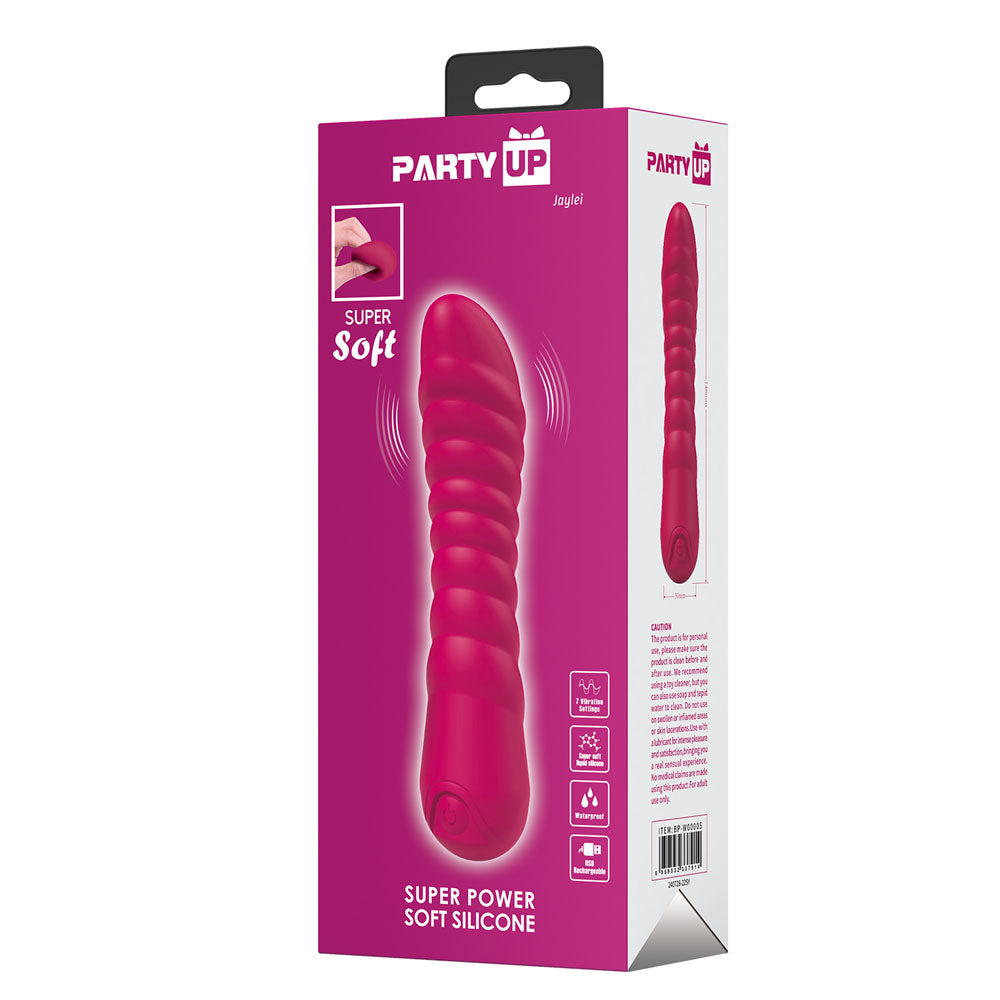 Party Up Jaylei Pink Pink 14.6 Cm Usb Rechargeable Vibrator