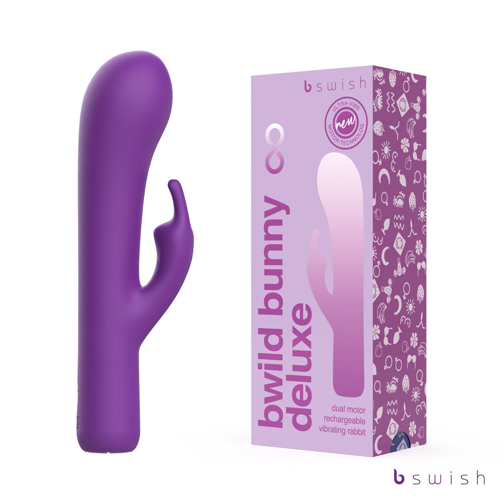 Bwild Bunny Infinite Deluxe Purple Purple 19.3 Cm Usb Rechargeable Rabbit Vibrator
