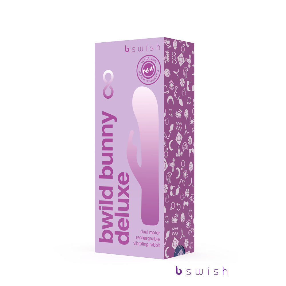 Bwild Bunny Infinite Deluxe Purple Purple 19.3 Cm Usb Rechargeable Rabbit Vibrator