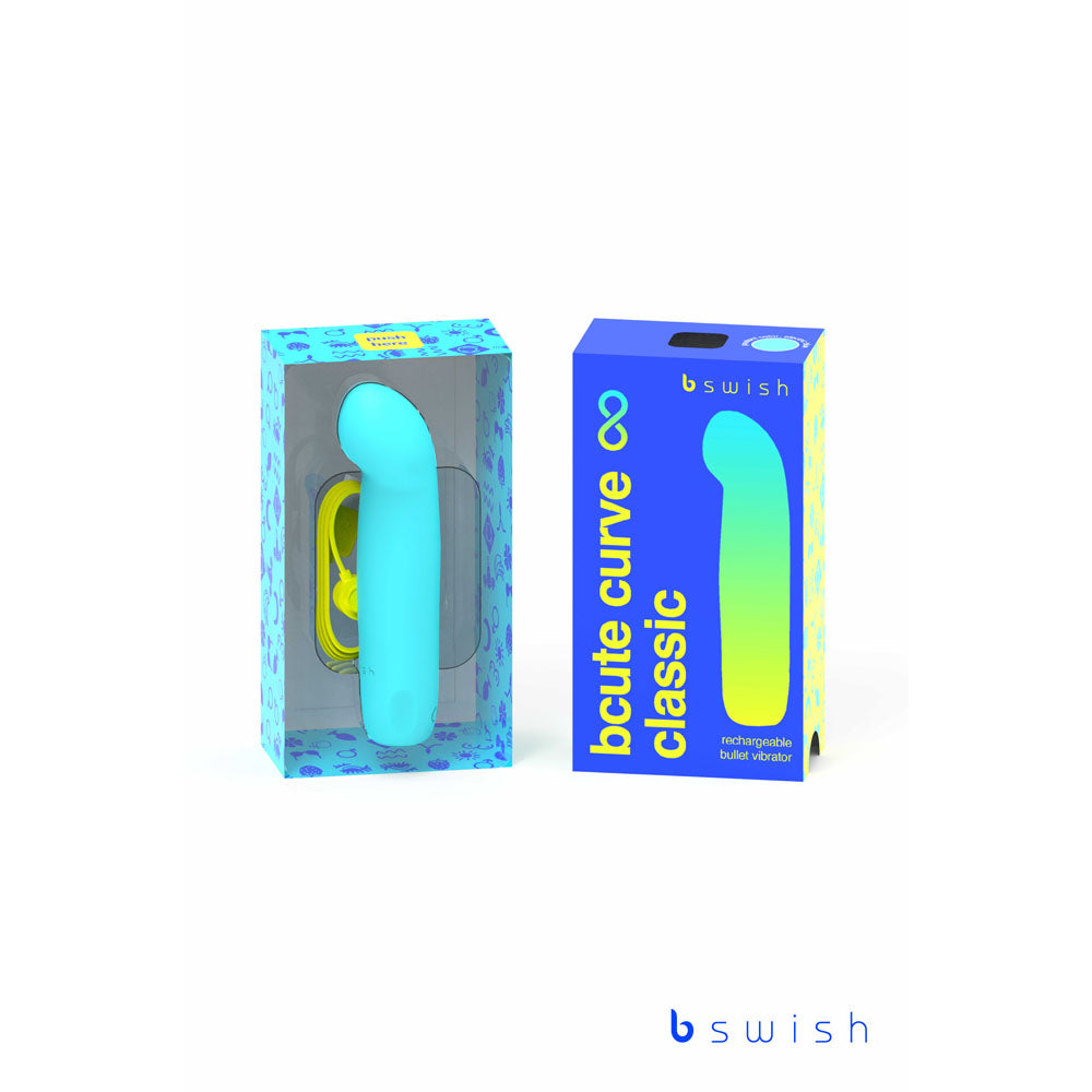 Bcute Curve Infinite Classic Electric Blue Blue 10 Cm Usb Rechargeable Vibrator