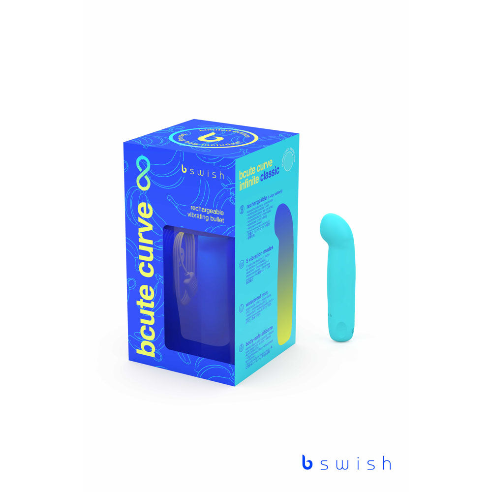 Bcute Curve Infinite Classic Limited Edition Electric Blue Electric Blue 10 Cm Usb Rechargeable Vibrator With Limited Edition Storage Case
