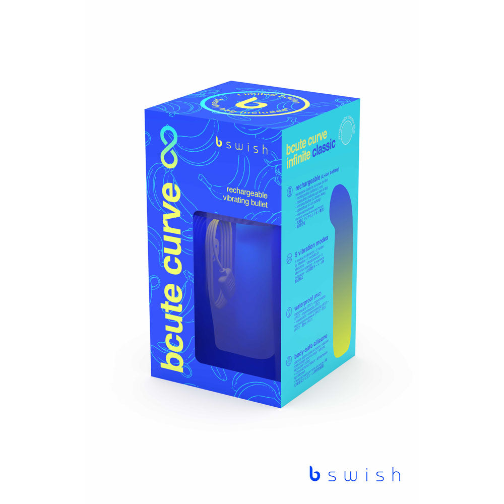 Bcute Curve Infinite Classic Limited Edition Electric Blue Electric Blue 10 Cm Usb Rechargeable Vibrator With Limited Edition Storage Case