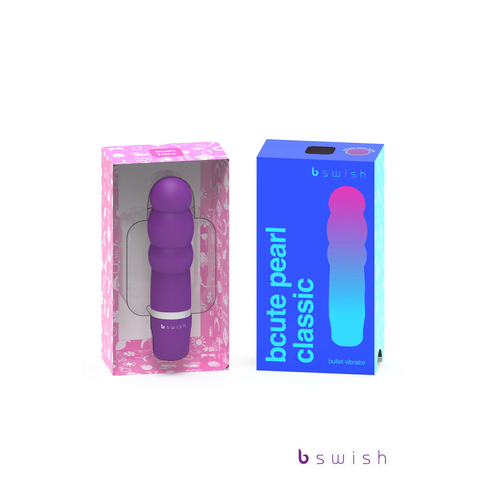 Bcute Pearl Classic Purple Purple 10 Cm Bullet