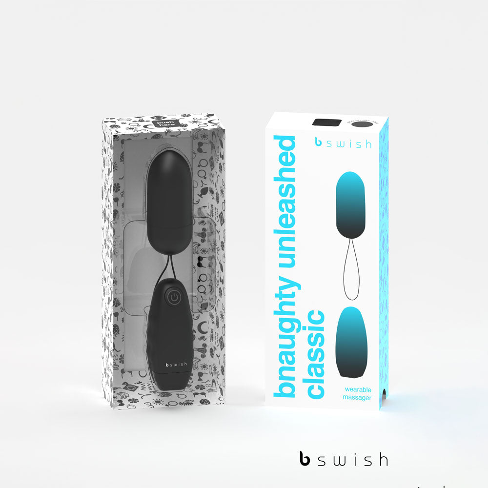 Bnaughty Classic Unleashed Black Black 7.6 Cm Bullet With Wireless Remote Control