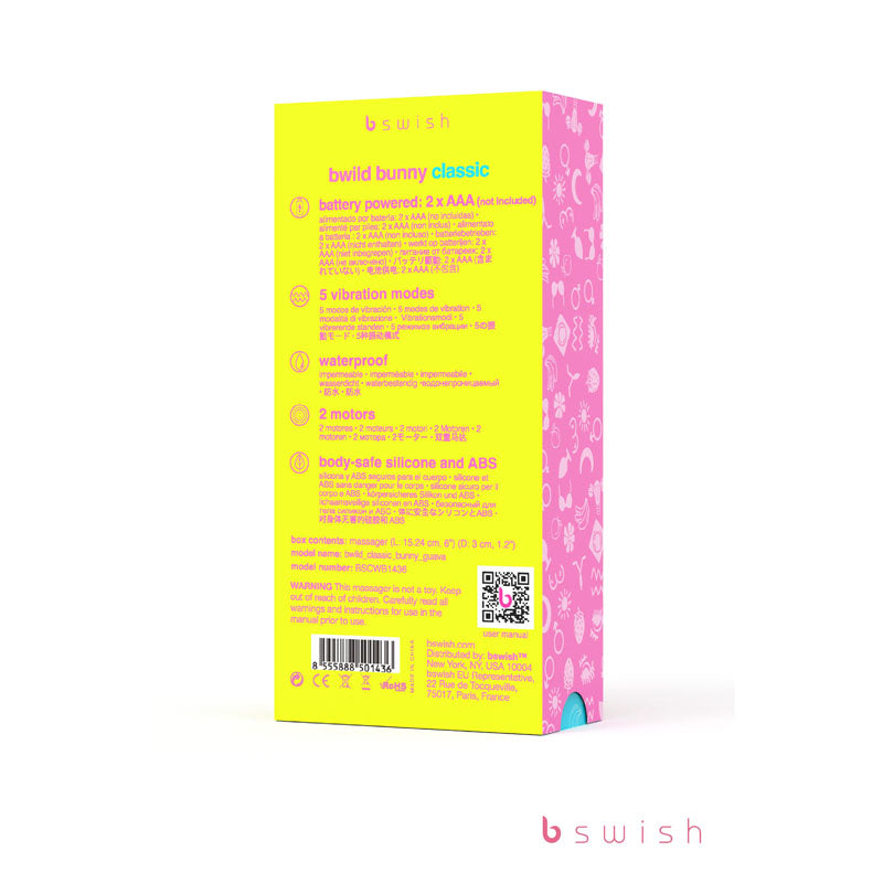 Bwild Classic Bunny Guava Guava 15.2 Cm (6'') Rabbit Vibrator