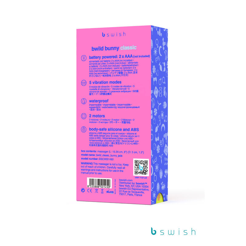 Bwild Classic Bunny Jade Jade 15.2 Cm (6'') Rabbit Vibrator