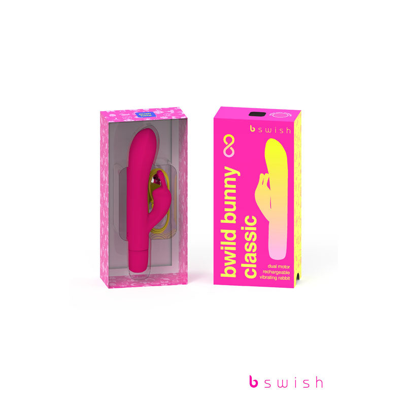 Bwild Classic Bunny Infinite Sunset Pink Sunset Pink 15.2 Cm Usb Rechargeable Rabbit Vibrator