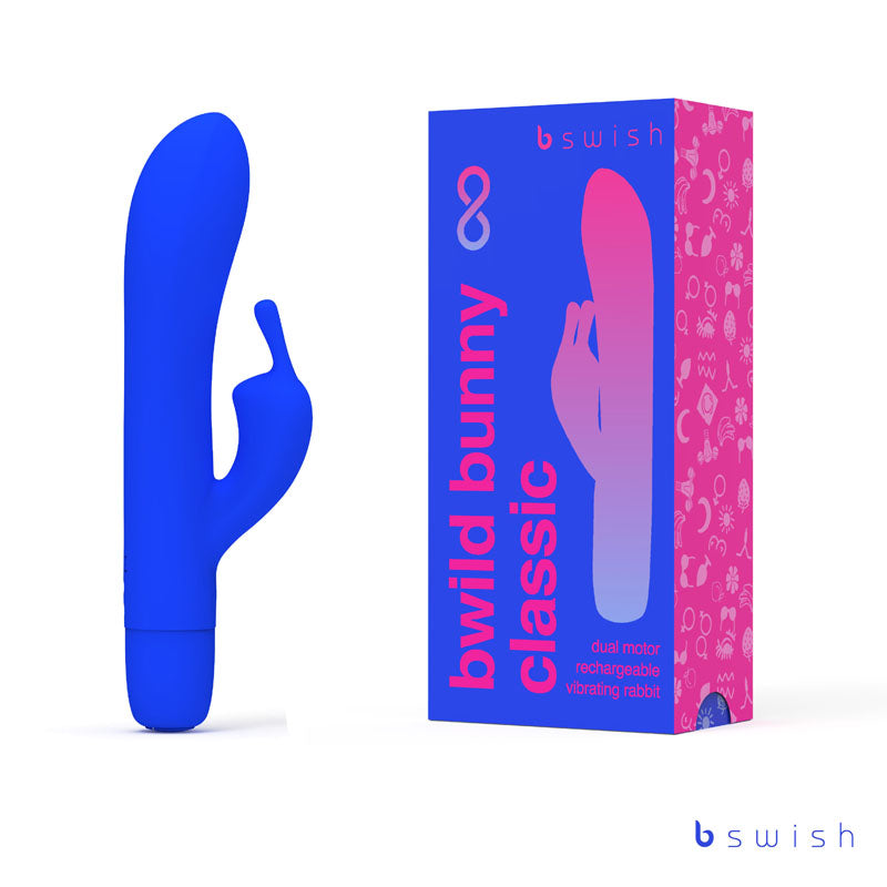 Bwild Classic Bunny Infinite Pacific Blue Pacific Blue 15.2 Cm Usb Rechargeable Rabbit Vibrator