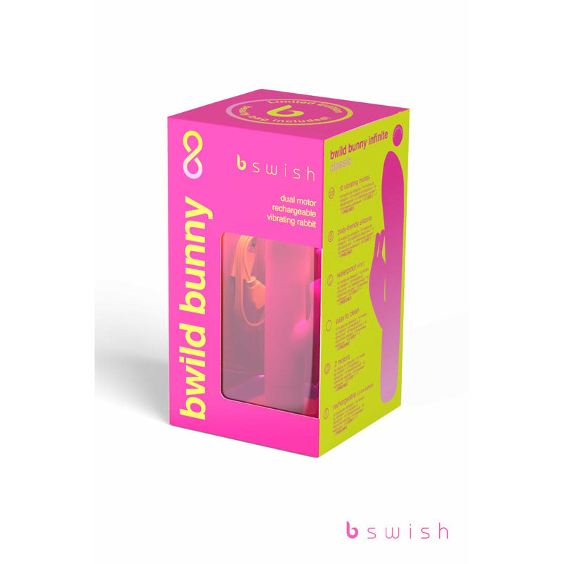 Bwild Classic Bunny Infinite Limited Edition Sunset Pink Sunset Pink 15.2 Cm Usb Rechargeable Rabbit Vibrator With Limited Edition Storage Case