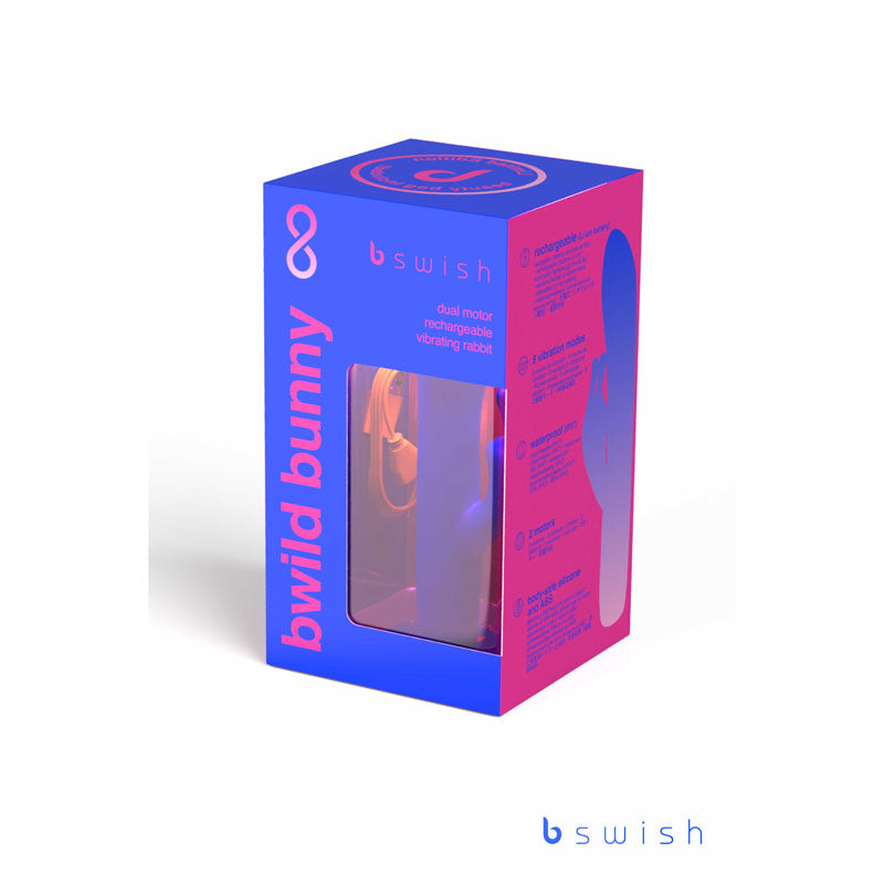 Bwild Classic Bunny Infinite Limited Edition Pacific Blue Pacific Blue 15.2 Cm Usb Rechargeable Rabbit Vibrator With Limited Edition Storage Case