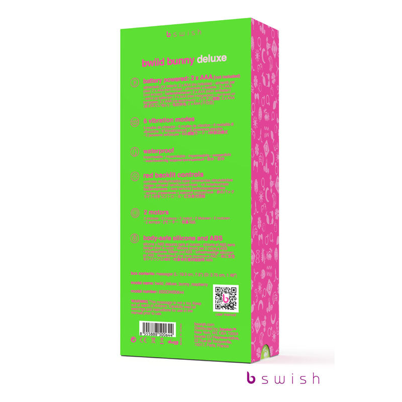 Bwild Deluxe Bunny Raspberry Raspberry 19.3 Cm (7.5'') Rabbit Vibrator