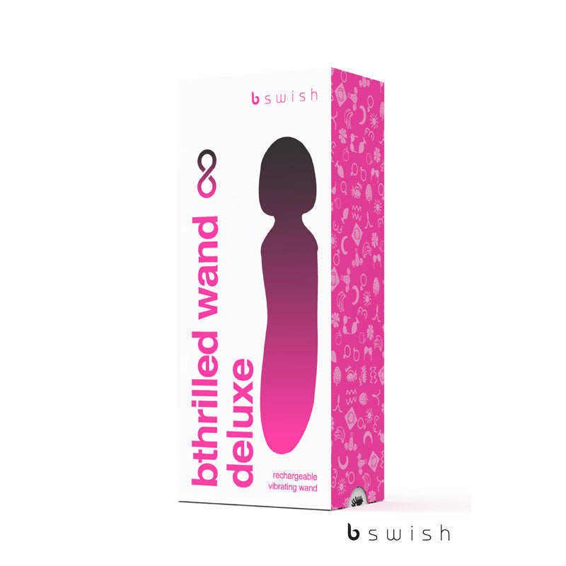 Bthrilled Premium Noir Black 21 Cm Usb Rechargeable Massage Wand