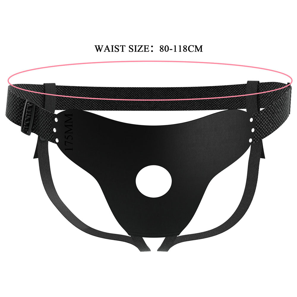 Party Up Nick Strap On Harness Black Adjustable Strap On Harness (No Probe Included)