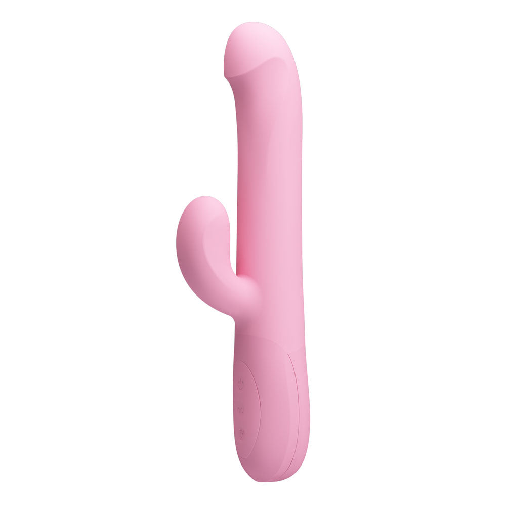 Party Up Dean Wavy Rotation Vibe Pink Pink 23.8 Cm Usb Rechargeable Rotating Rabbit Vibrator