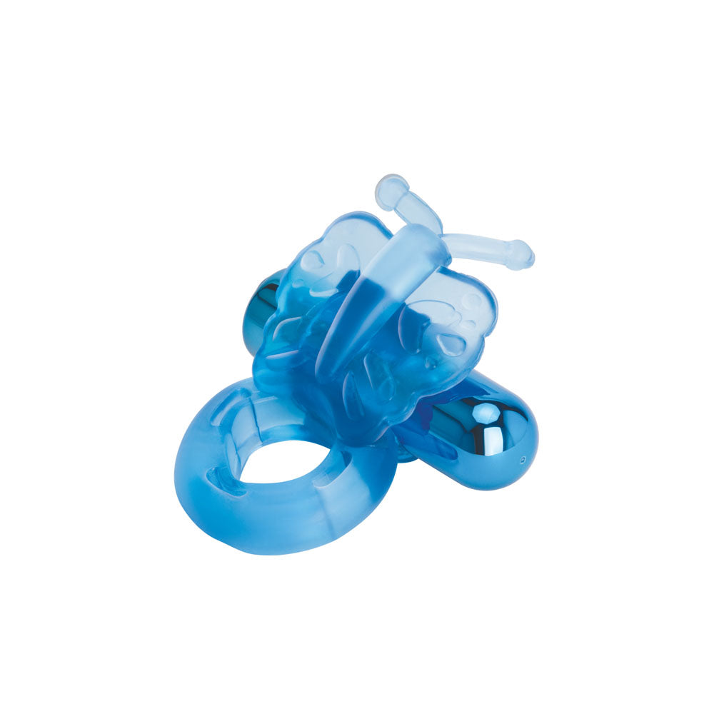 Bodywand Rechargeable Butterfly Ring Blue Usb Rechargeable Vibrating Cock Ring