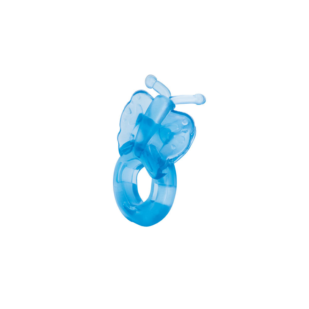 Bodywand Rechargeable Butterfly Ring Blue Usb Rechargeable Vibrating Cock Ring