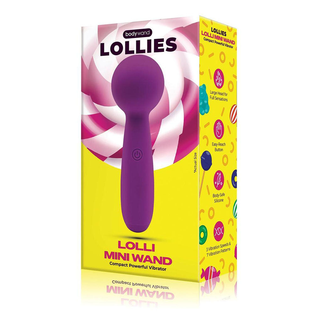 Bodywand Lolli Mini Wand Purple Purple 11 Cm Usb Rechargeable Mini Massage Wand