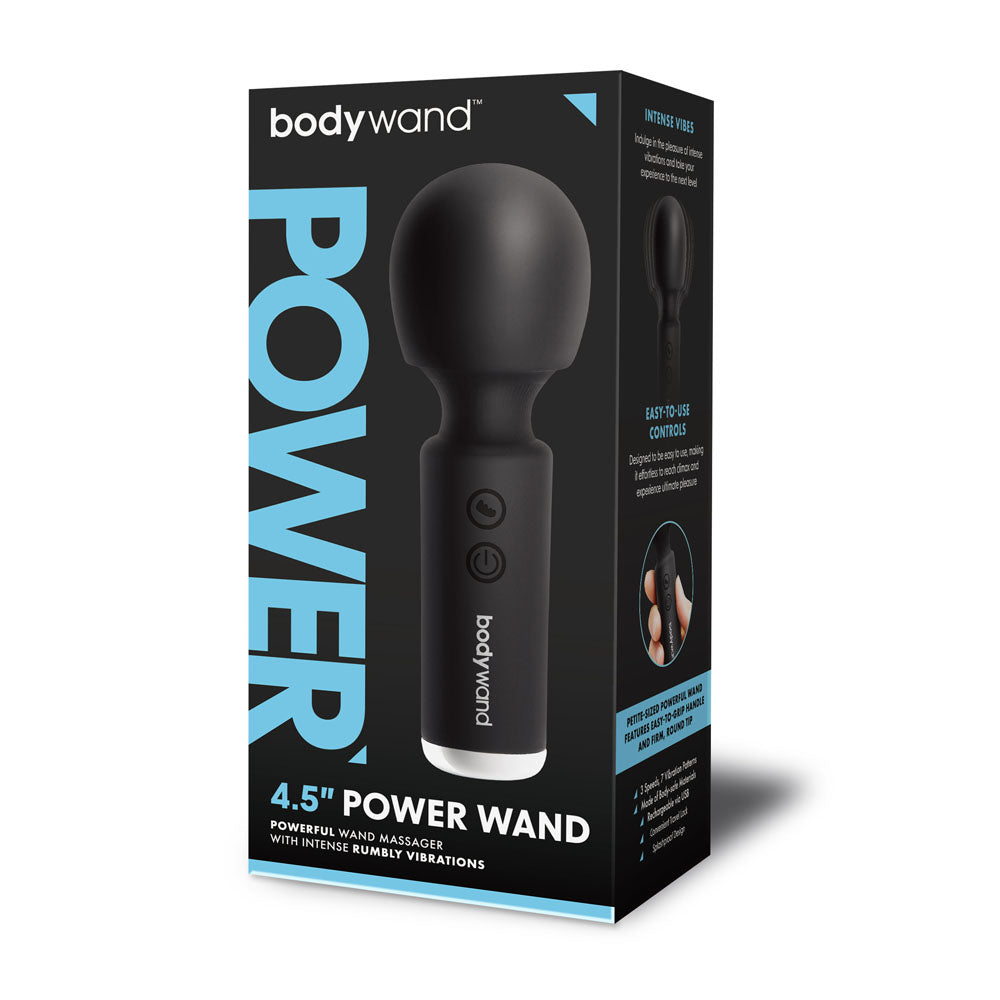 Bodywand 4.5'' Power Wand Black 11.4 Cm Usb Rechargeable Massager Wand