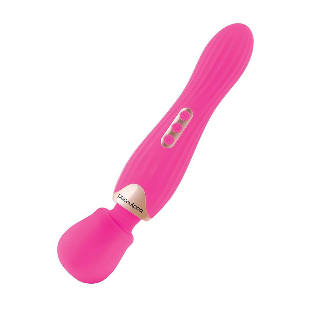 Bodywand Rumble Wand 12 Inch Hot Pink Hot Pink 30 Cm Usb Rechargeable Massage Wand