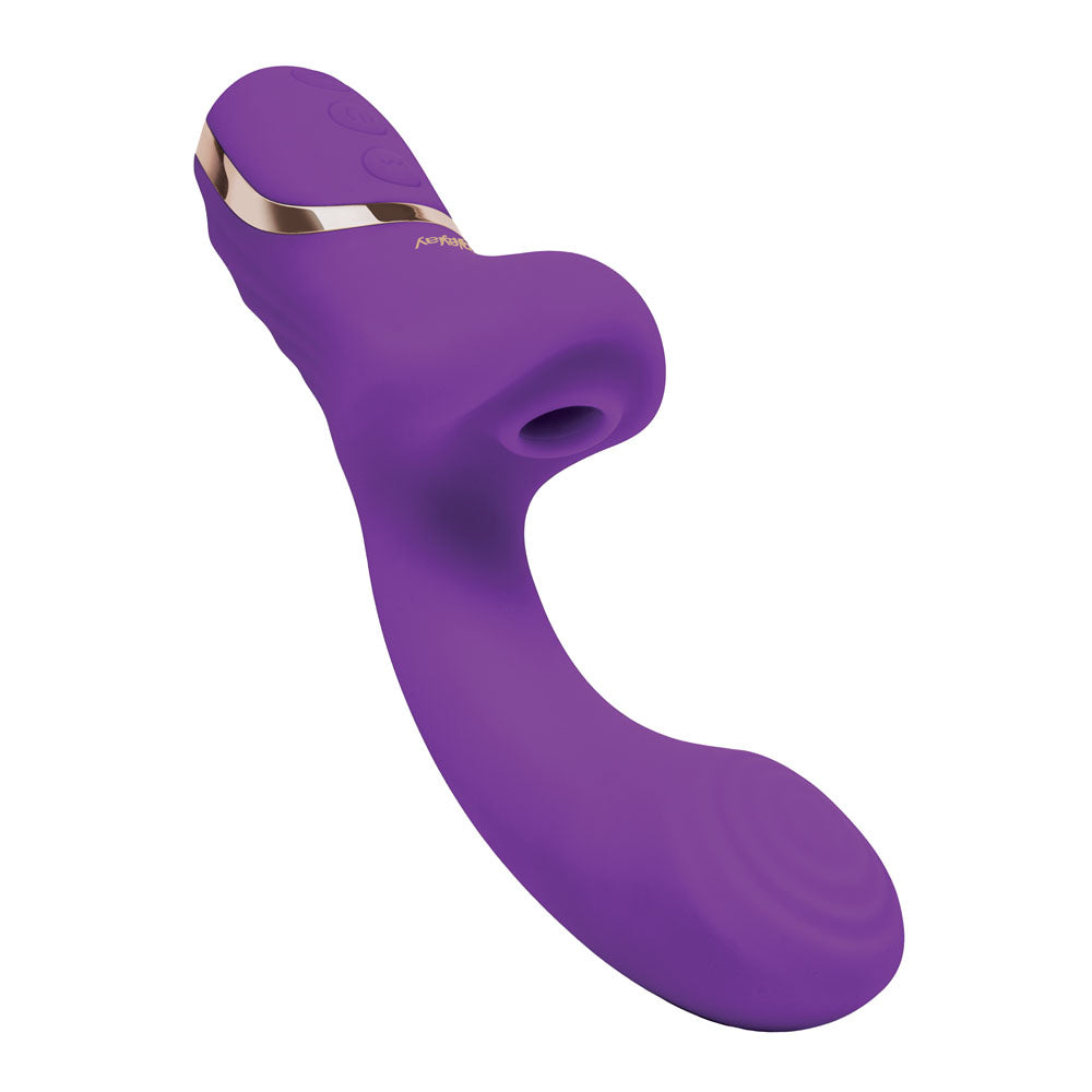 Bodywand G Play Dual Stimulator Squirt Trainer Purple 22 Cm Usb Rechargeable Rabbit Vibrator With Air Pulsation