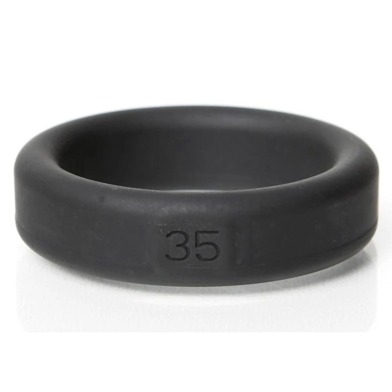 Boneyard Silicone Ring 5 Pcs Kit Black Cock Rings Set Of 5 Sizes