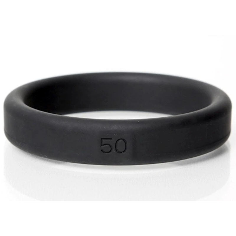 Boneyard Silicone Ring 50mm Black 50 Mm Cock Ring