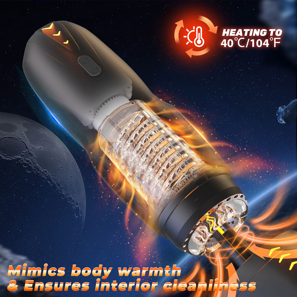 Cyber Skin The Galaxy Voy Usb Rechargeable Thrusting & Rotating Auto Masturbator With Heater