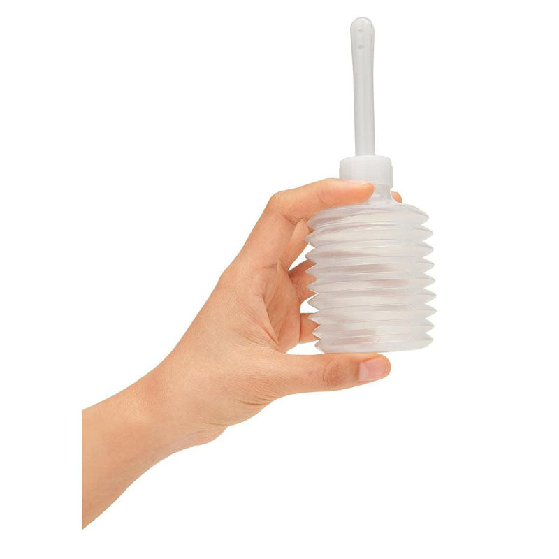 Clean Scene 4 Piece Soft Squeeze Beaded Anal Douche Set With Flared Base 250 Ml Capacity With Free Travel Douche Included